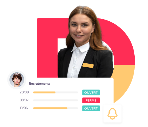 Illustration aperçu de la gestion des recrutements