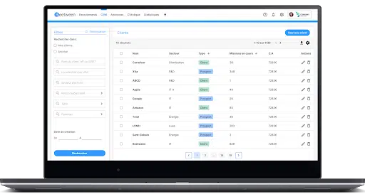 CRM de recrutement Beetween